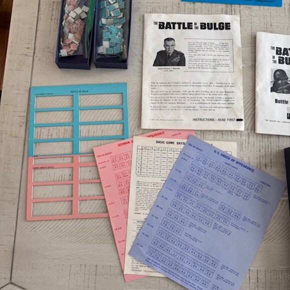 1965 Avalon Hill – The Battle of the Bulge Complete • Very Good Condition - Picture 6 of 10